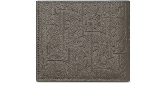 Dior Bifold 800 Grey Wallet in leather