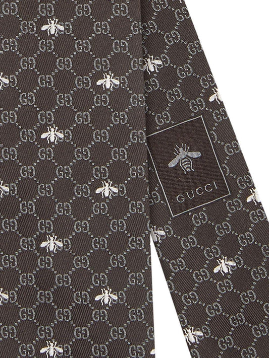 Gucci GG bees silk tie - UN ATELIER