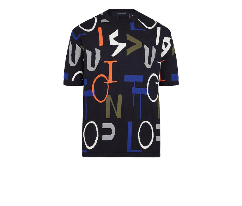 Louis Vuitton Intarsia Football T-Shirt