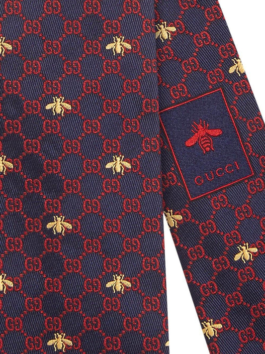 Gucci GG bees silk tie - UN ATELIER