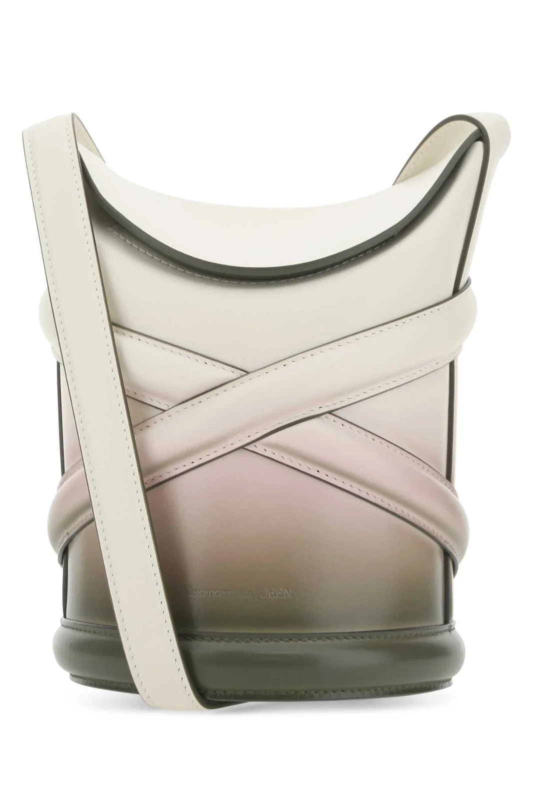 Alexander McQueen Logo-Print Bucket Bag