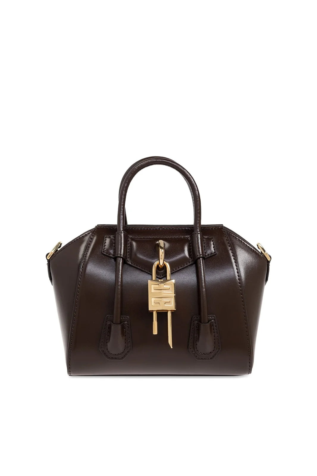 Givenchy Antigona Toy Lock Top Handle Bag Ebony Brown