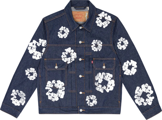 Chaqueta estilo camionero Denim Tears tipo II ALL OVER WREATH RAW