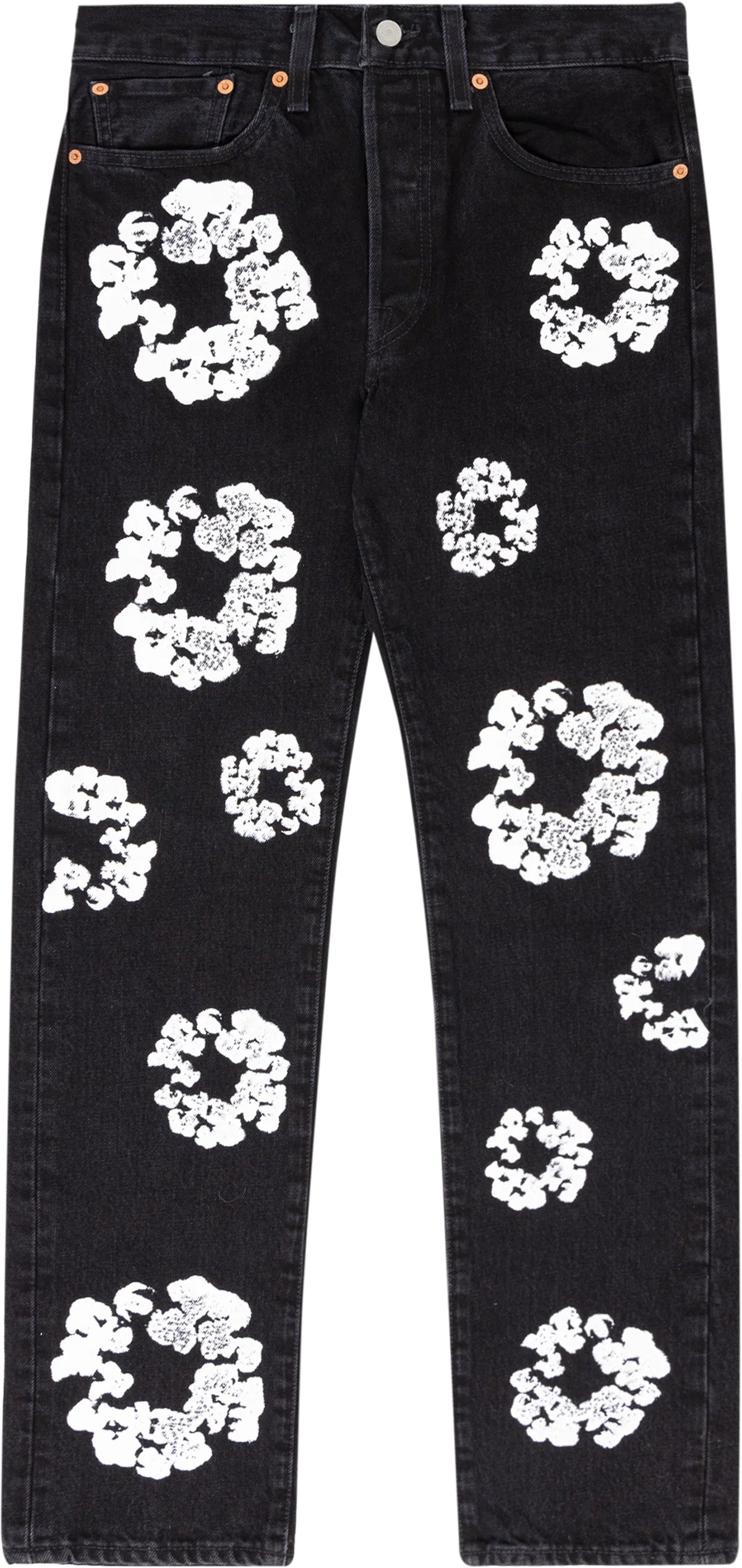 Denim Tears THE COTTON WREATH JEAN BLACK