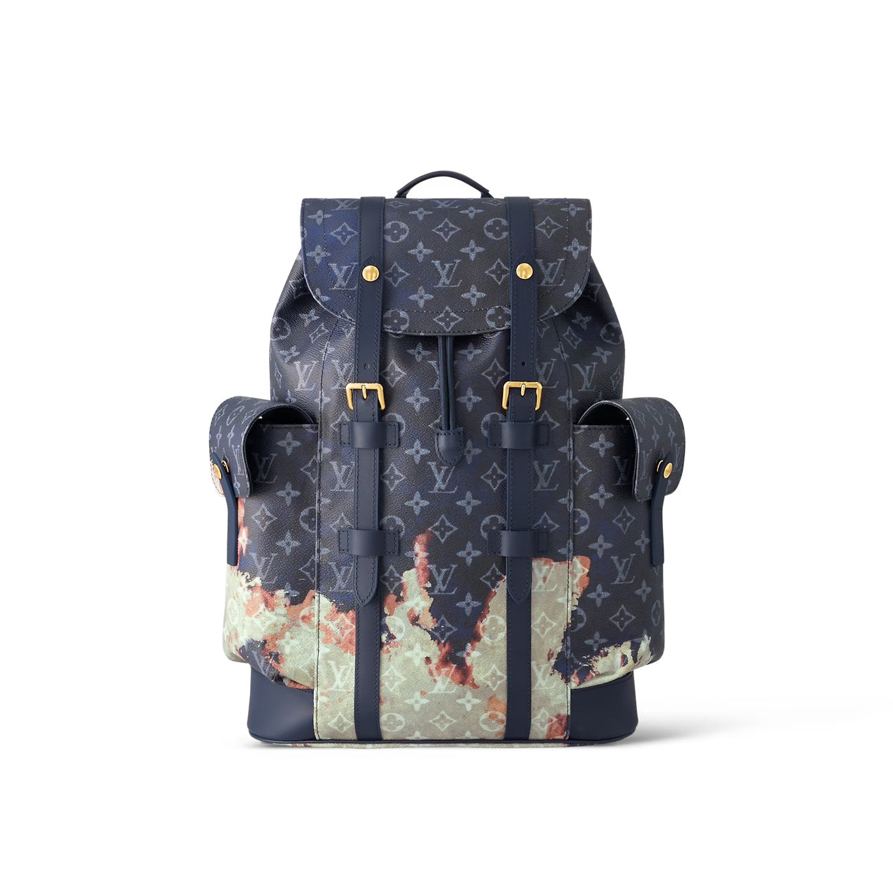 Louis Vuitton Christopher MM backpack Monogram Eclipse  bleached denim