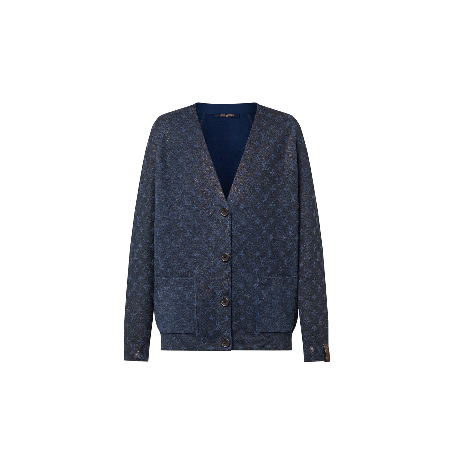 Cardigan en tricot monogramme pailleté Louis Vuitton