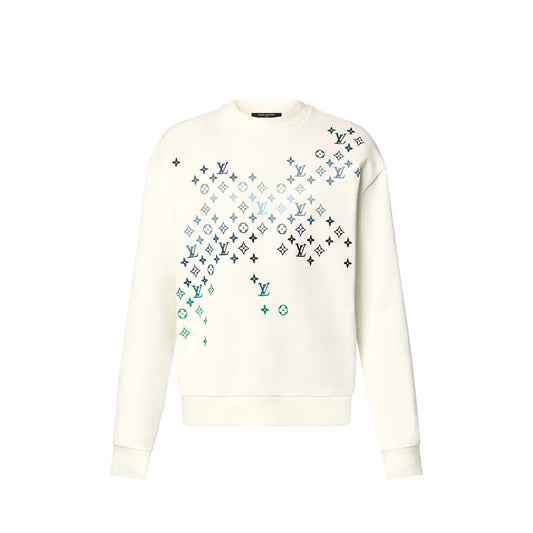 Sweat-shirt en coton brodé Louis Vuitton