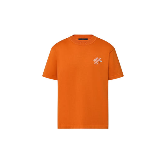 Louis Vuitton Signature Short-Sleeved Cotton Crewneck