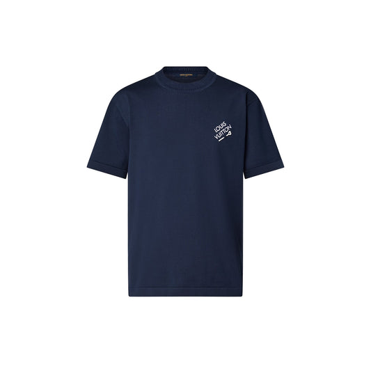 Louis Vuitton Signature Short-Sleeved Cotton Crewneck