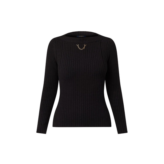 Louis Vuitton Ribbed Knit Bateau Pullover