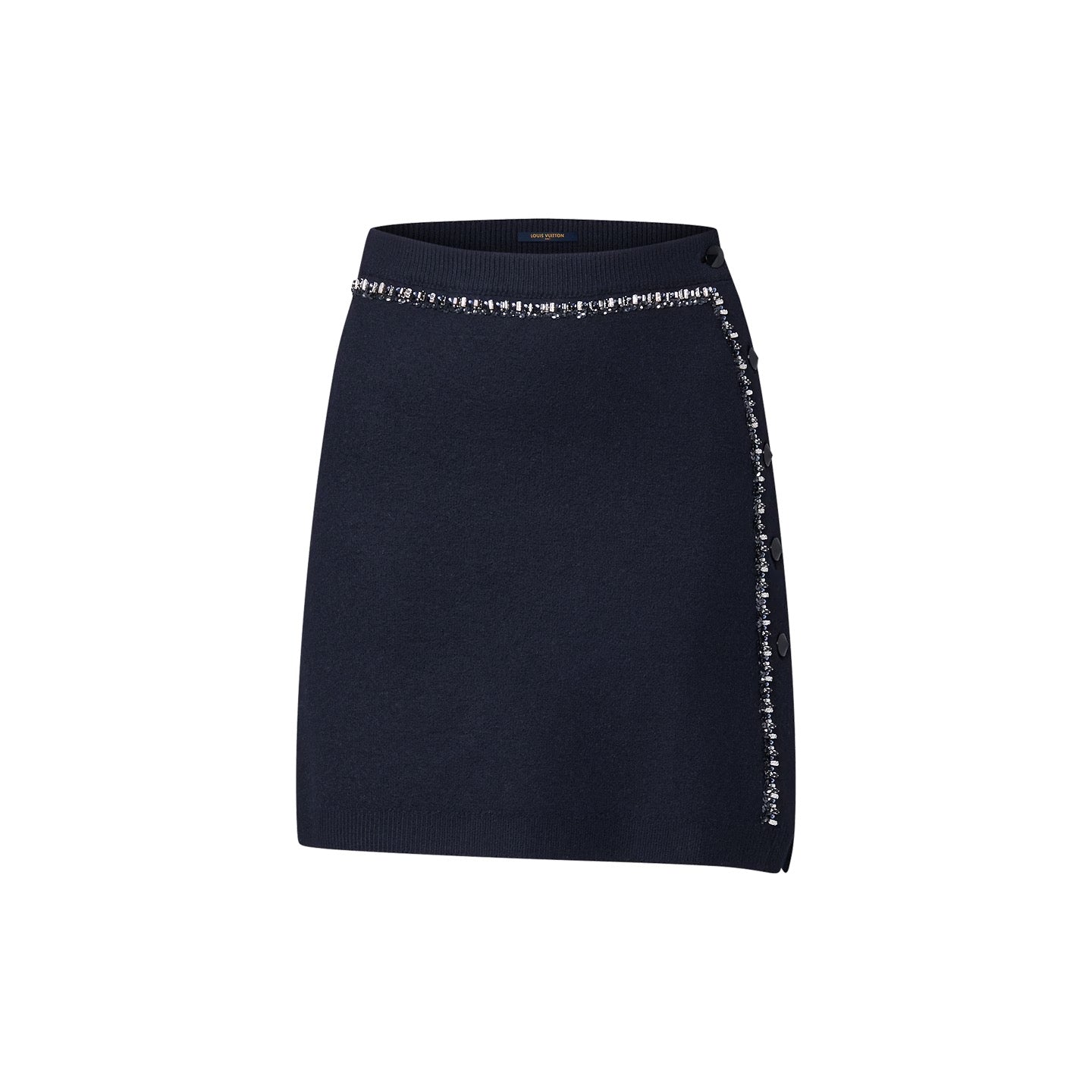 Louis Vuitton Beaded Trim Knit Mini Skirt