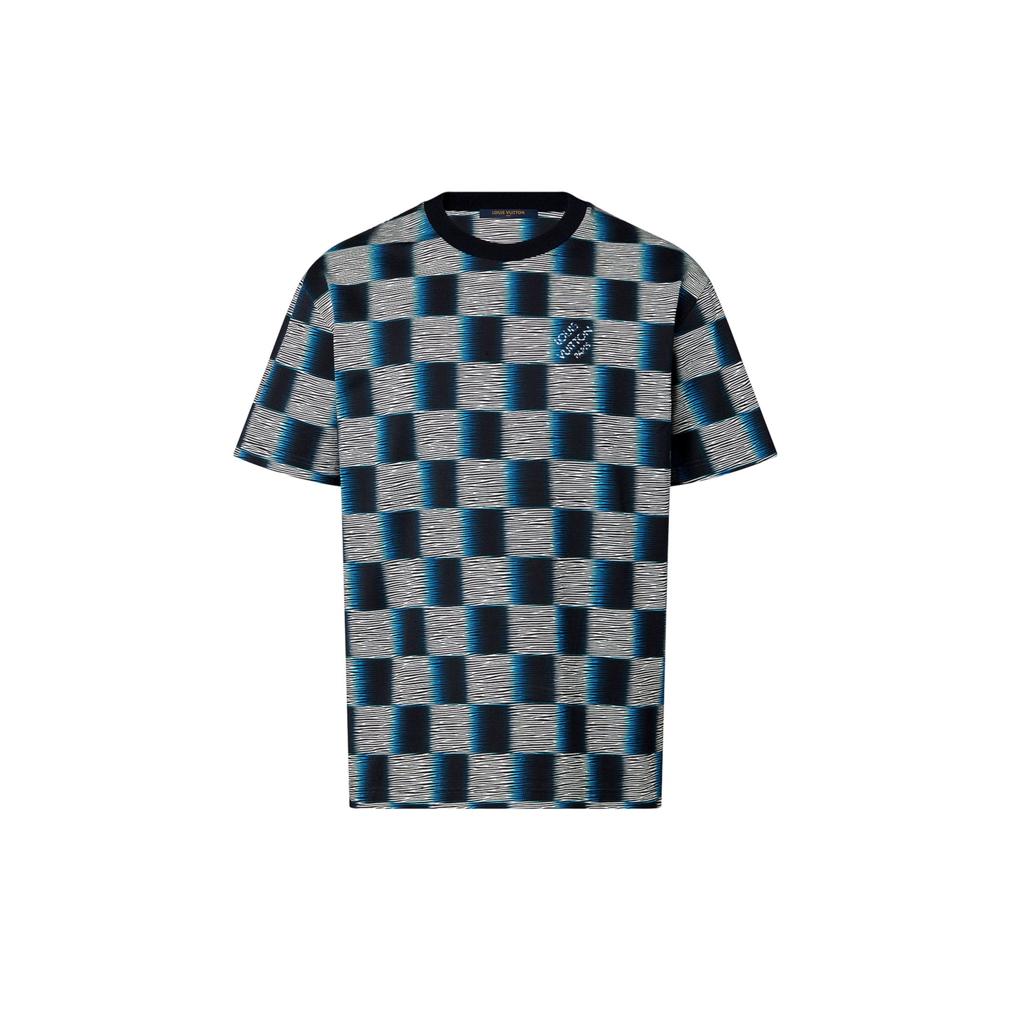 Louis Vuitton Damier T-shirt en coton à manches courtes