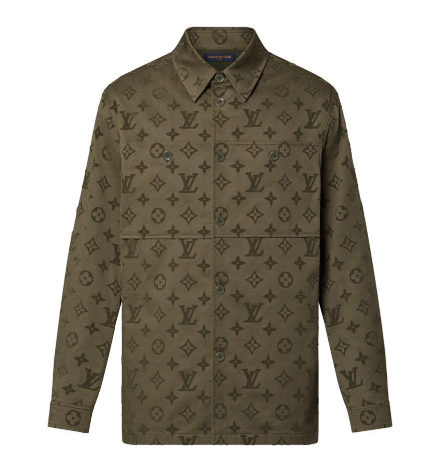 Sobrecamisa de algodón con monograma de Louis Vuitton