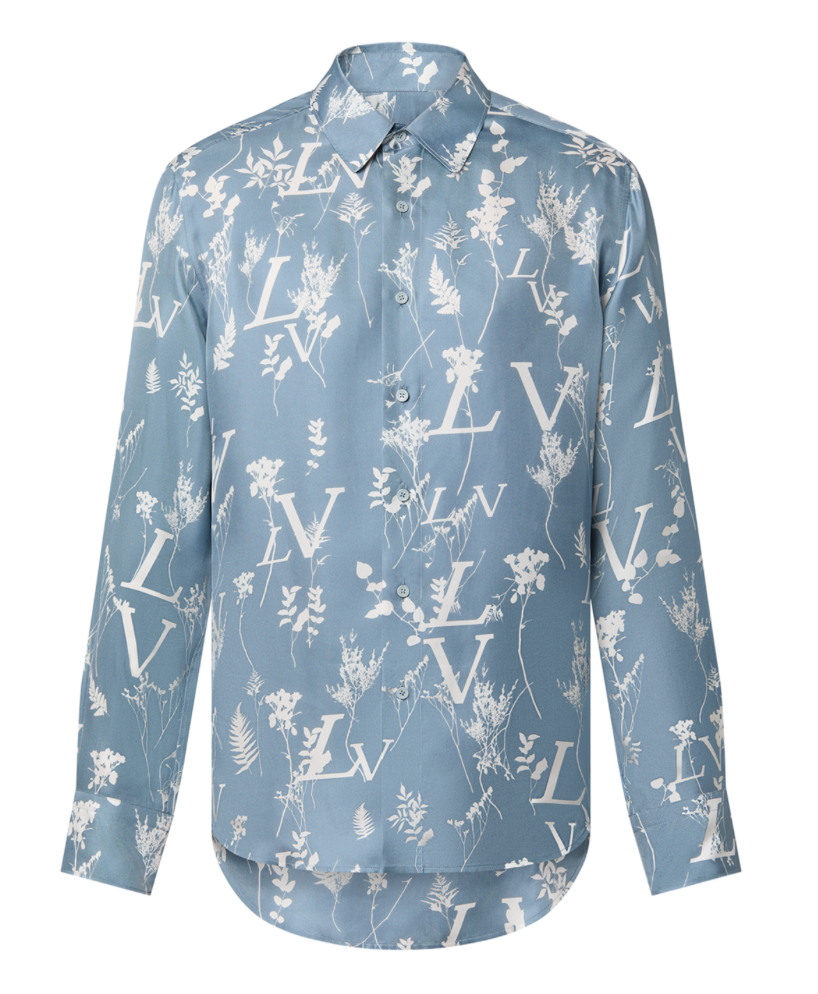 Camisa regular con estampado de hojas LV de Louis Vuitton