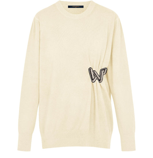 LOUIS VUITTON Knitted Pullover With Embroidered Patch