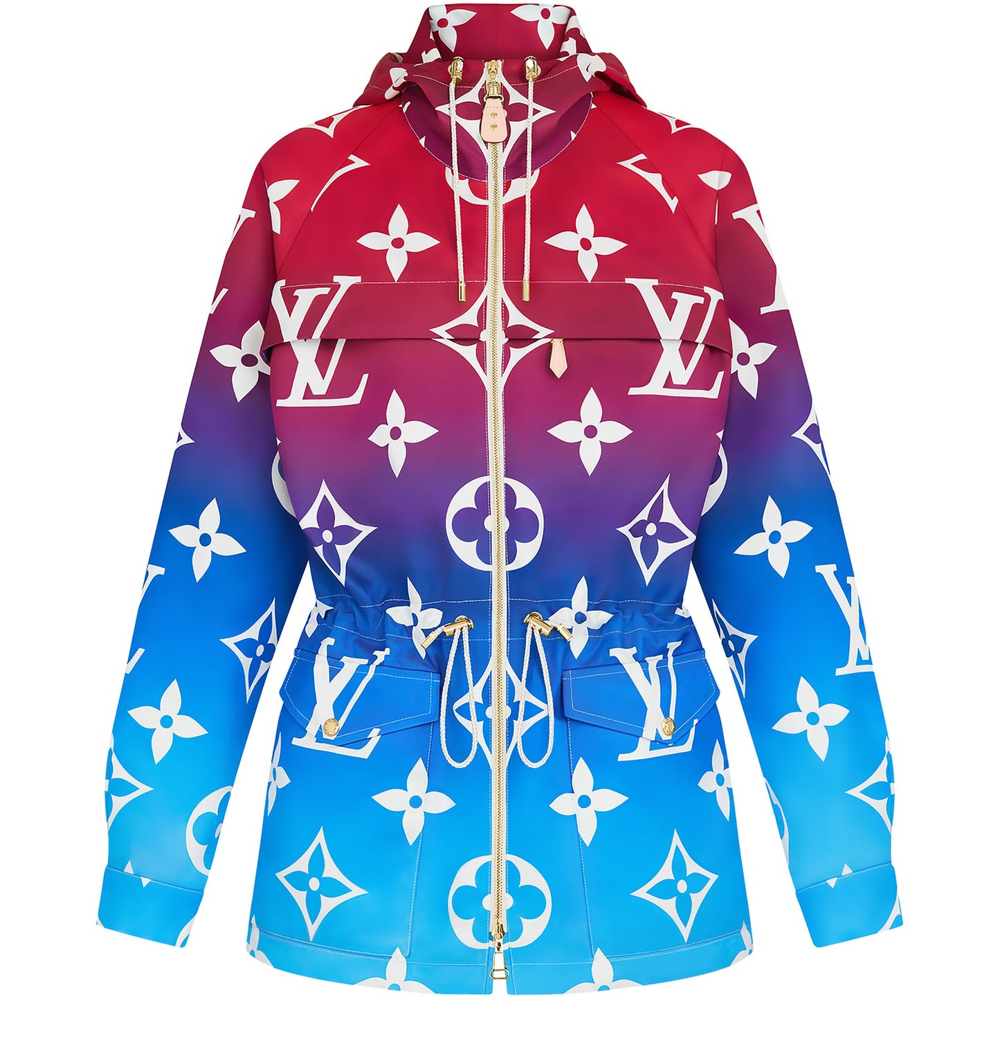 LOUIS VUITTON Parka à capuche légère Sunset Monogram