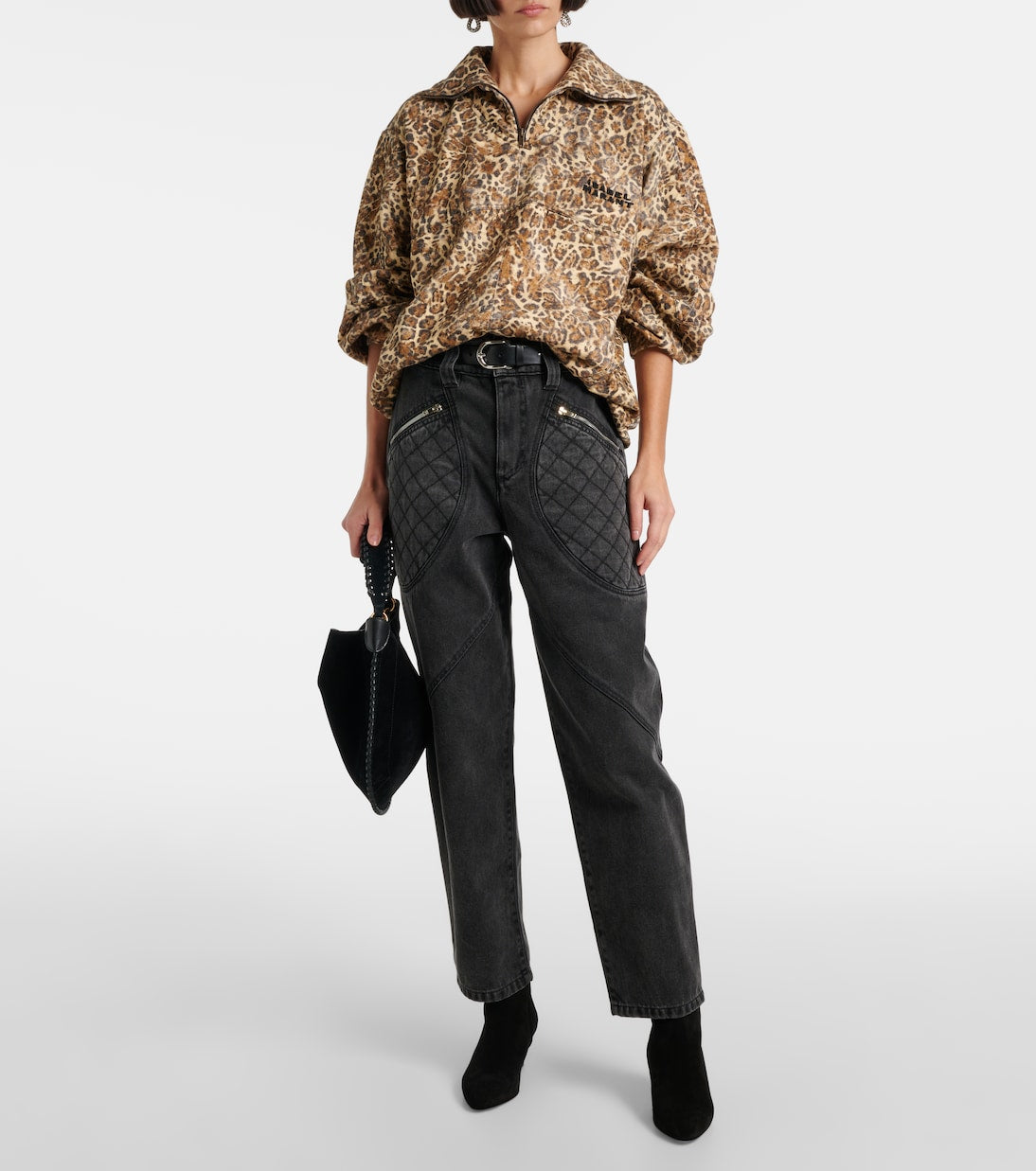 ISABEL MARANT Wilda leopard-print bomber jacket