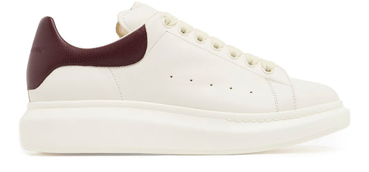 ALEXANDER MCQUEEN Oversized sneakers off white bordeaux