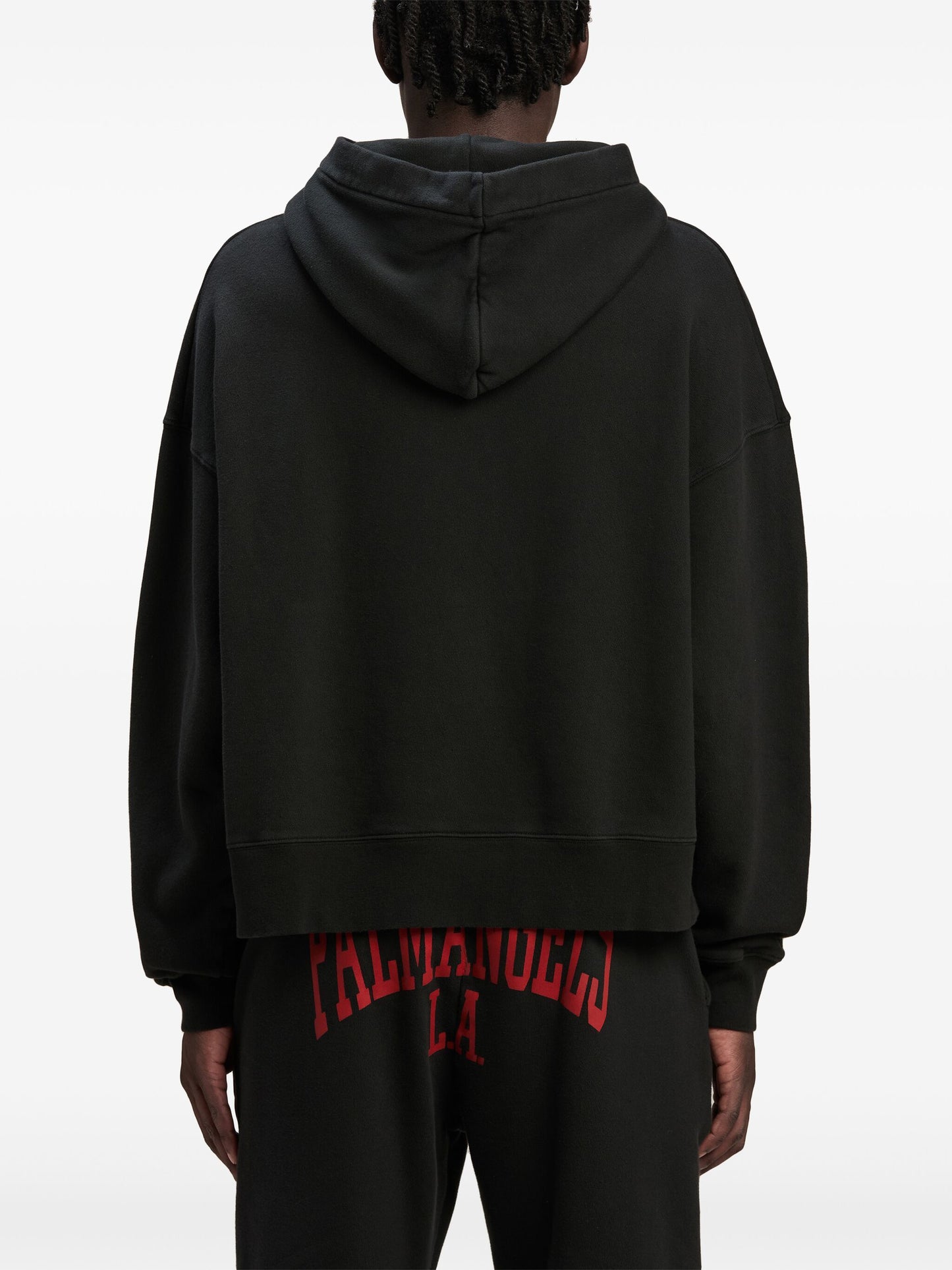 Palm Angels logo-print cotton hoodie