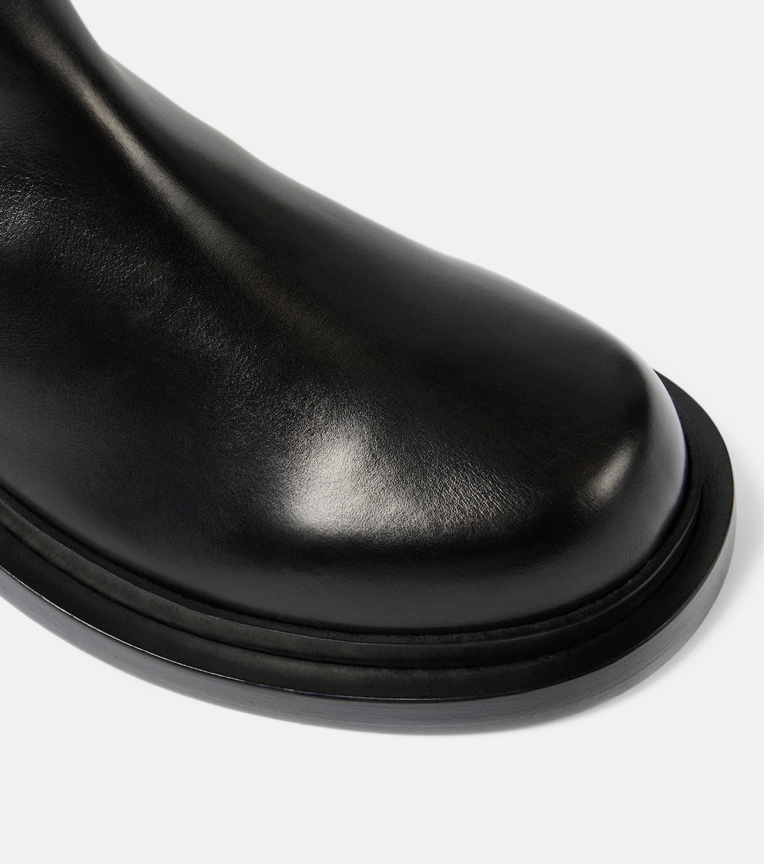 JIL SANDER Leather knee-high boots