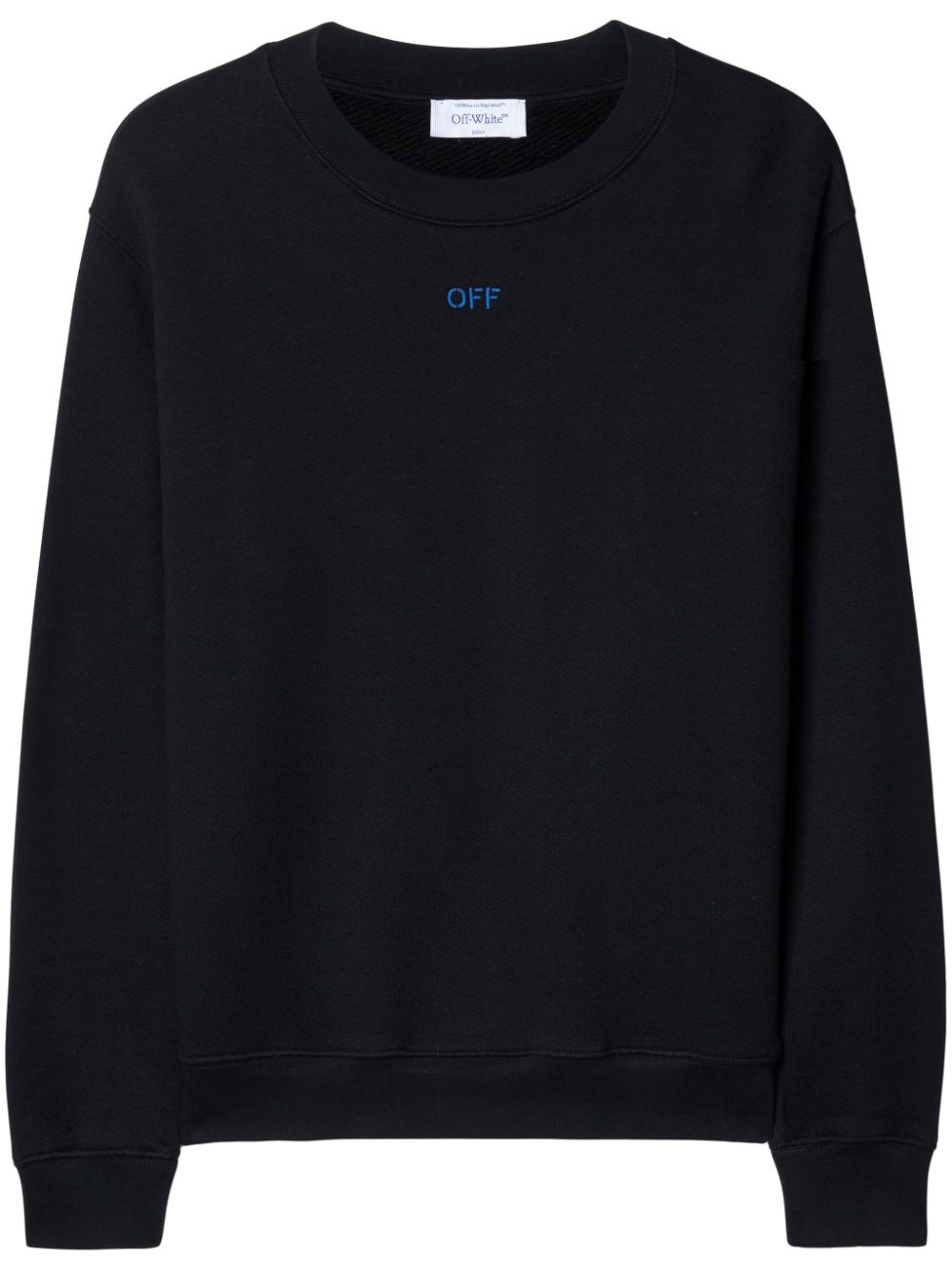 Off-White embroidered-logo organic cotton sweatshirt