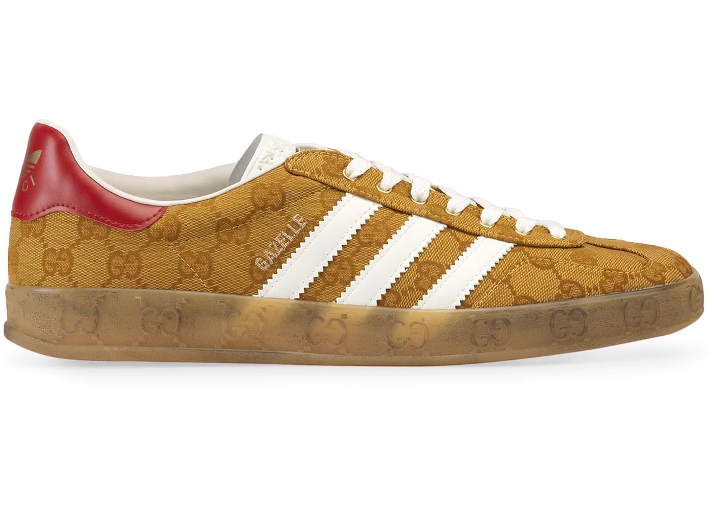 Adidas x Gucci Gazelle Gucci Original GG Beige Marron