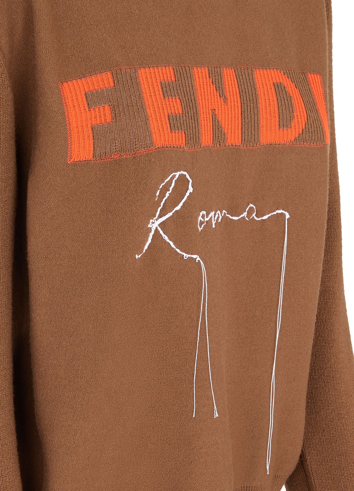 FENDI Soft crew-neck jumper