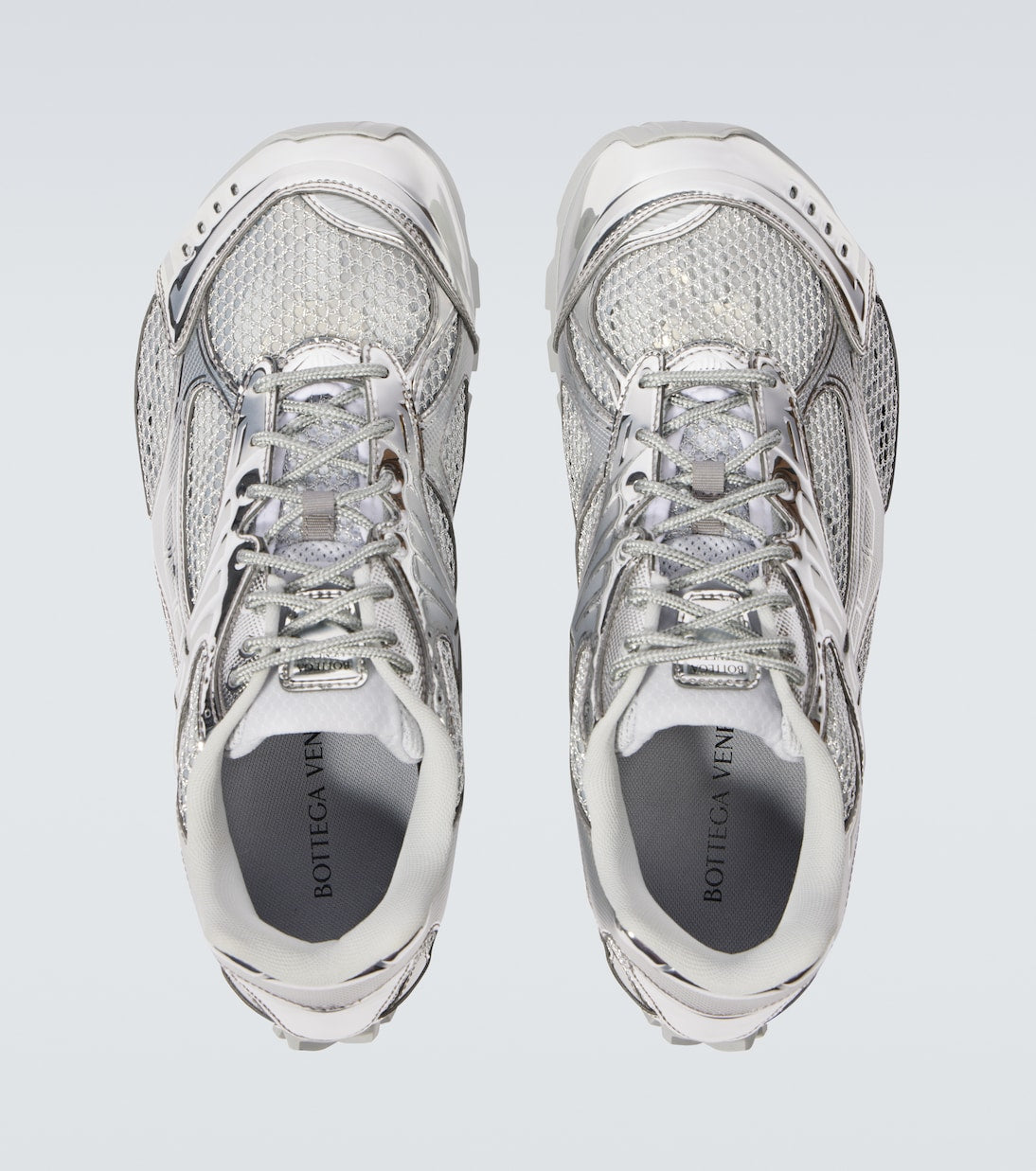 Bottega Veneta Orbit metallic-effect sneakers