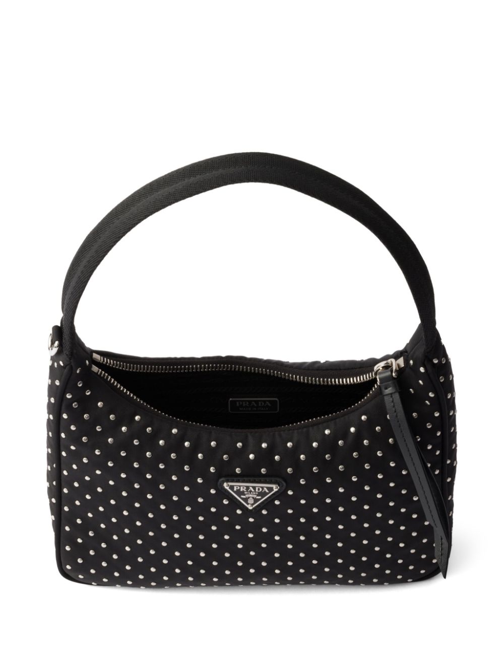 Prada studded Re-Nylon mini shoulder bag