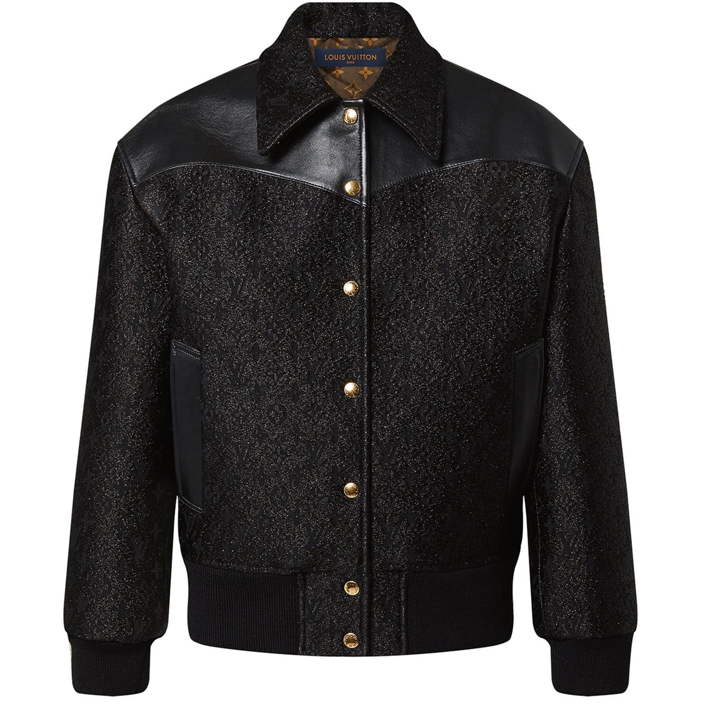 LOUIS VUITTON Glitter Monogram Bomber Jacket