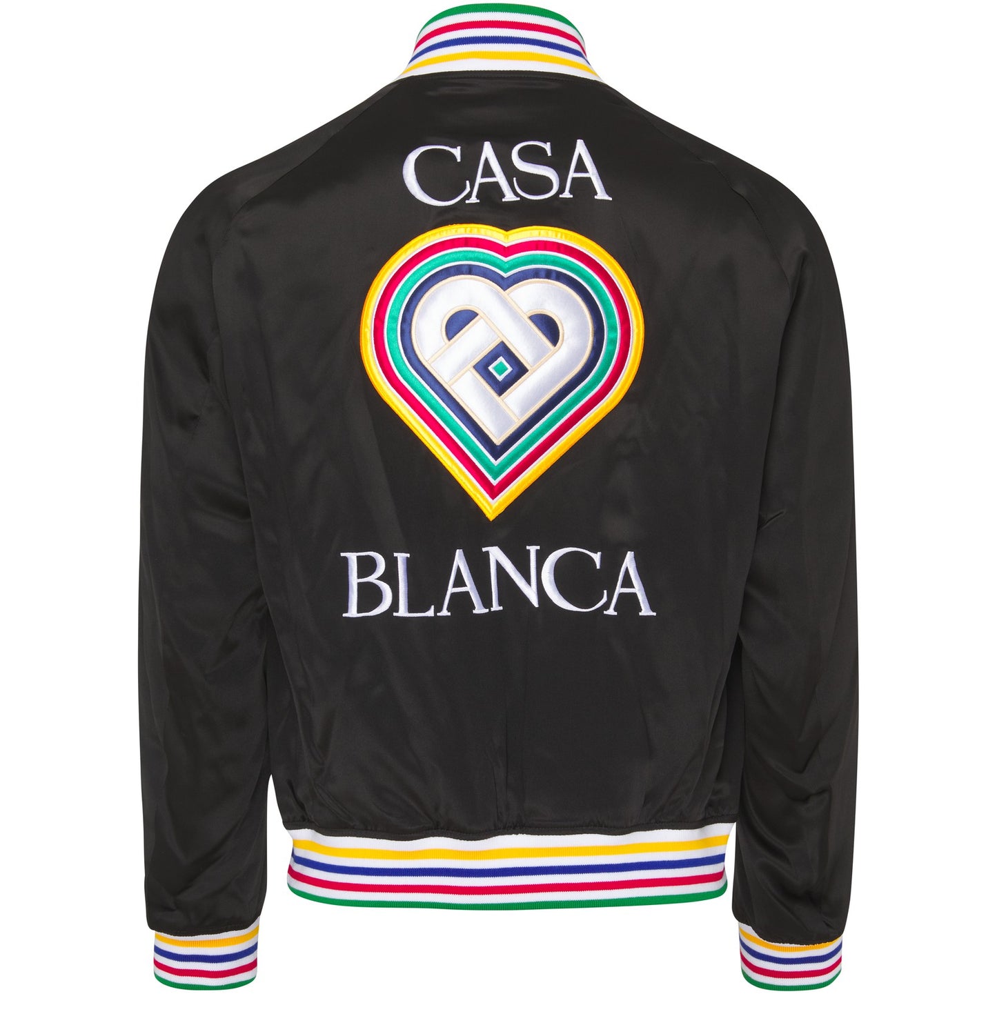 CASABLANCA Silk Souvenir bomber jacket