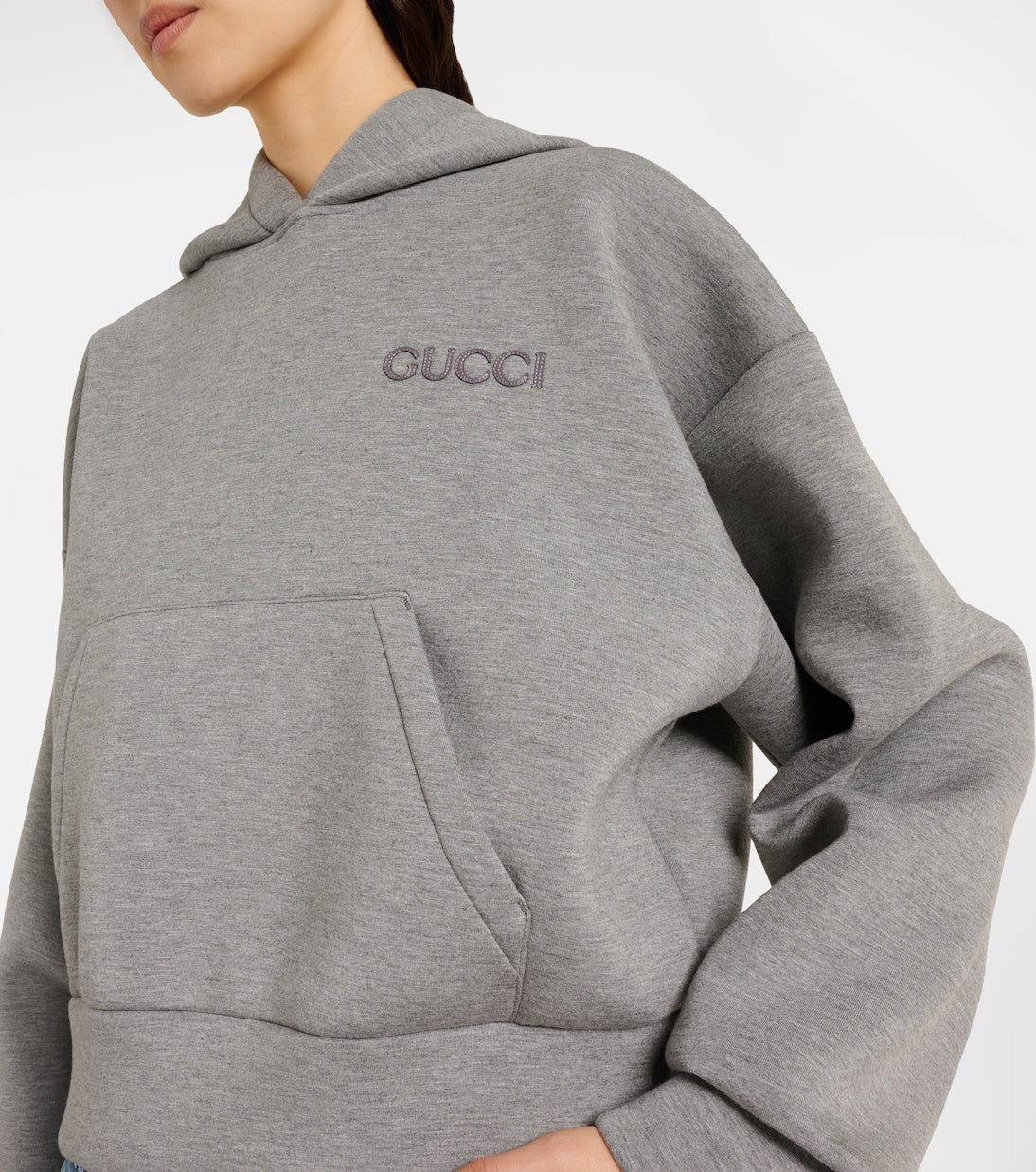 GUCCI Gray Jersey hoodie