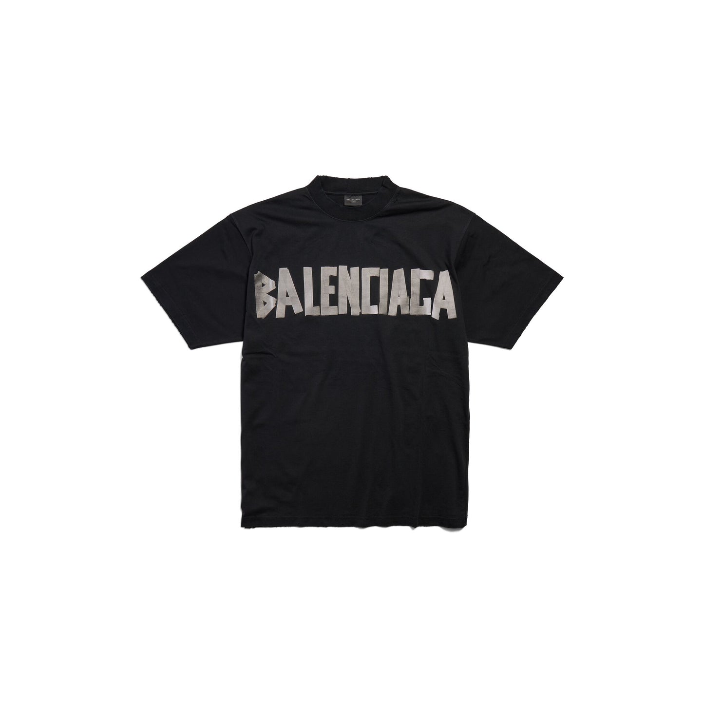 BALENCIAGA NEW TAPE TYPE T-SHIRT MEDIUM FIT IN BLACK