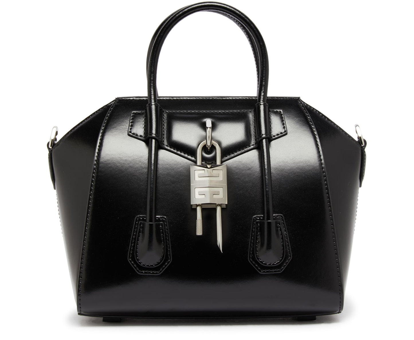 GIVENCHY Mini Antigona Lock bag in Box leather