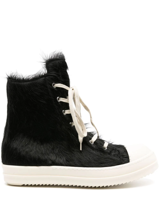 Rick Owens leather high-top sneakers