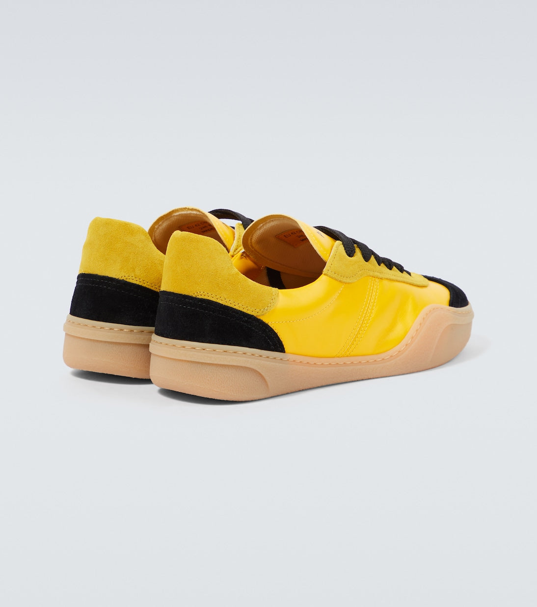 Acne Studios Logo suede-trimmed leather sneakers