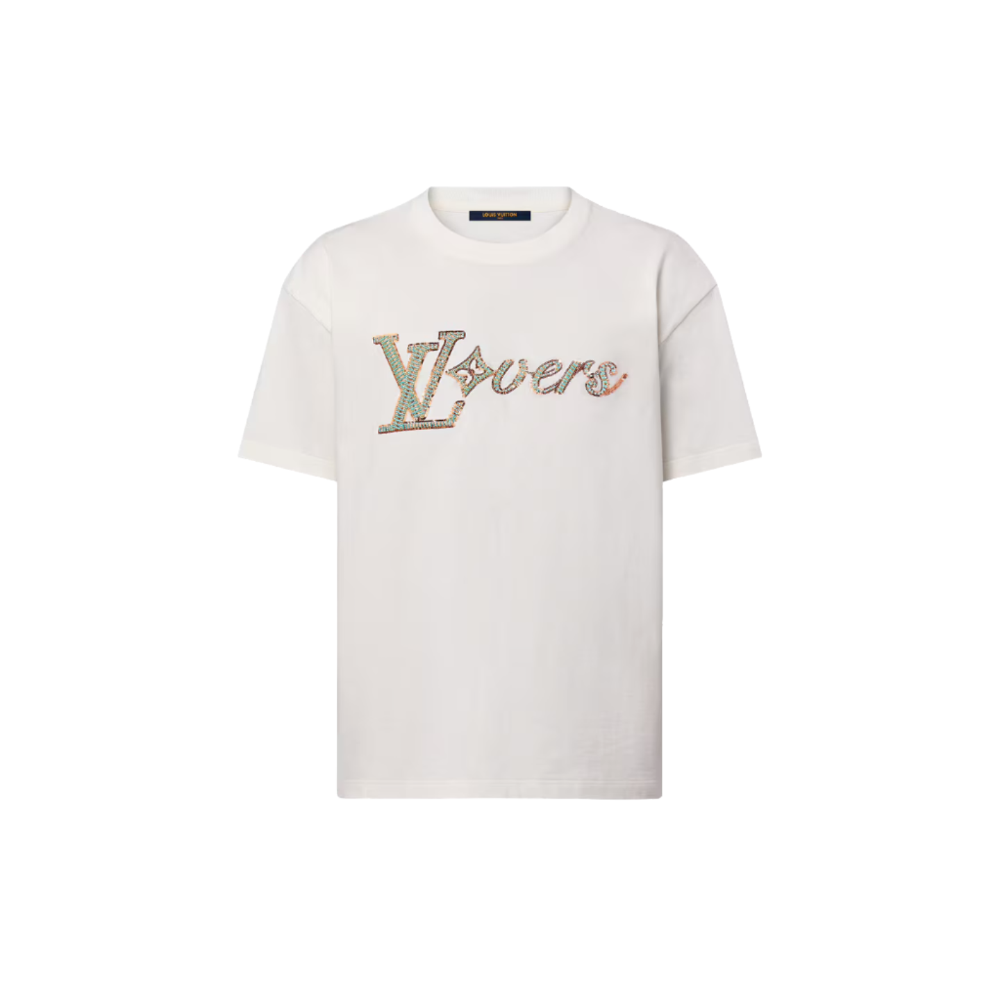 Louis Vuitton 1AFR96 Embroidered Short-Sleeved T-Shirt