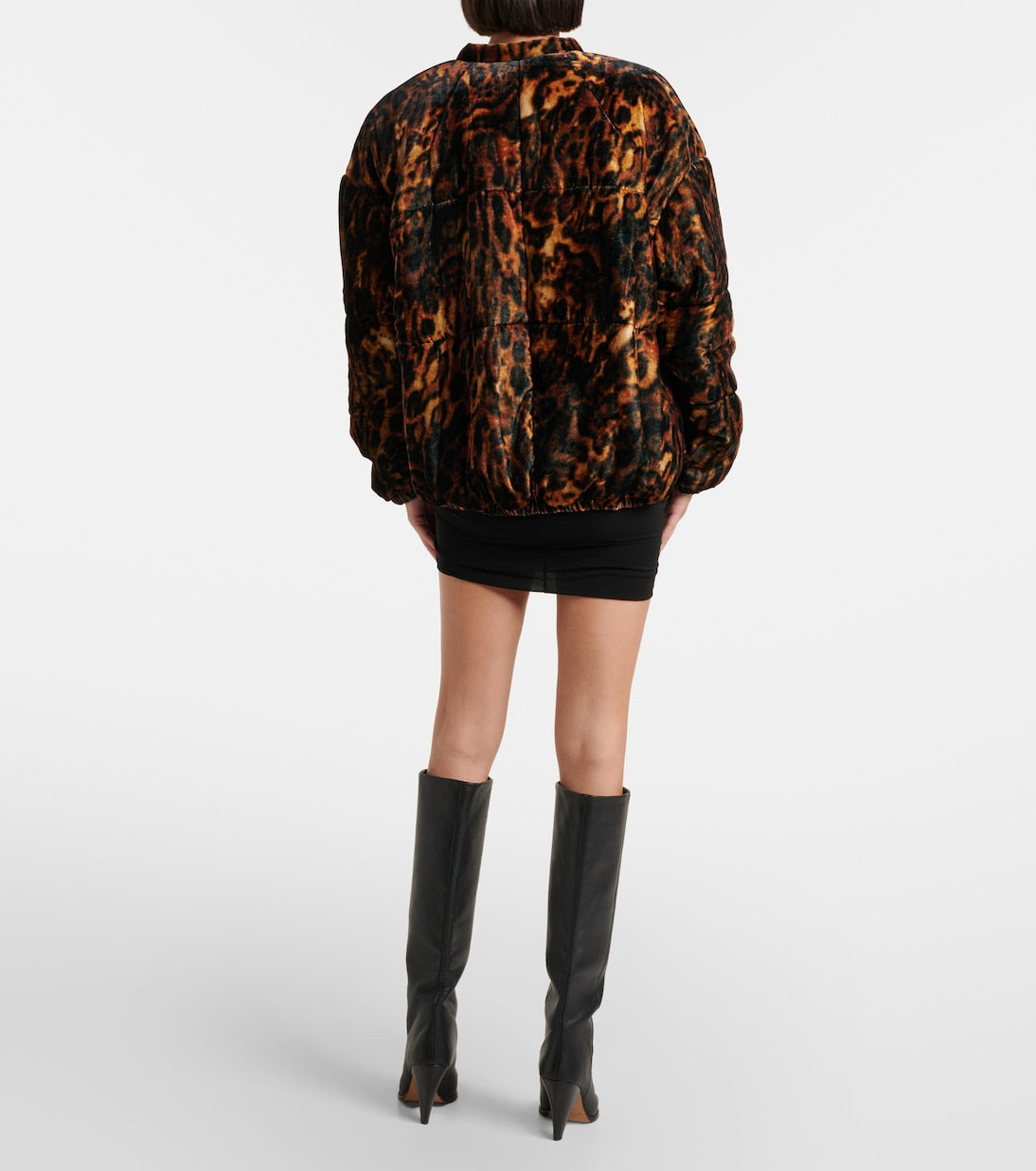 ISABEL MARANT Delima leopard-print bomber jacket