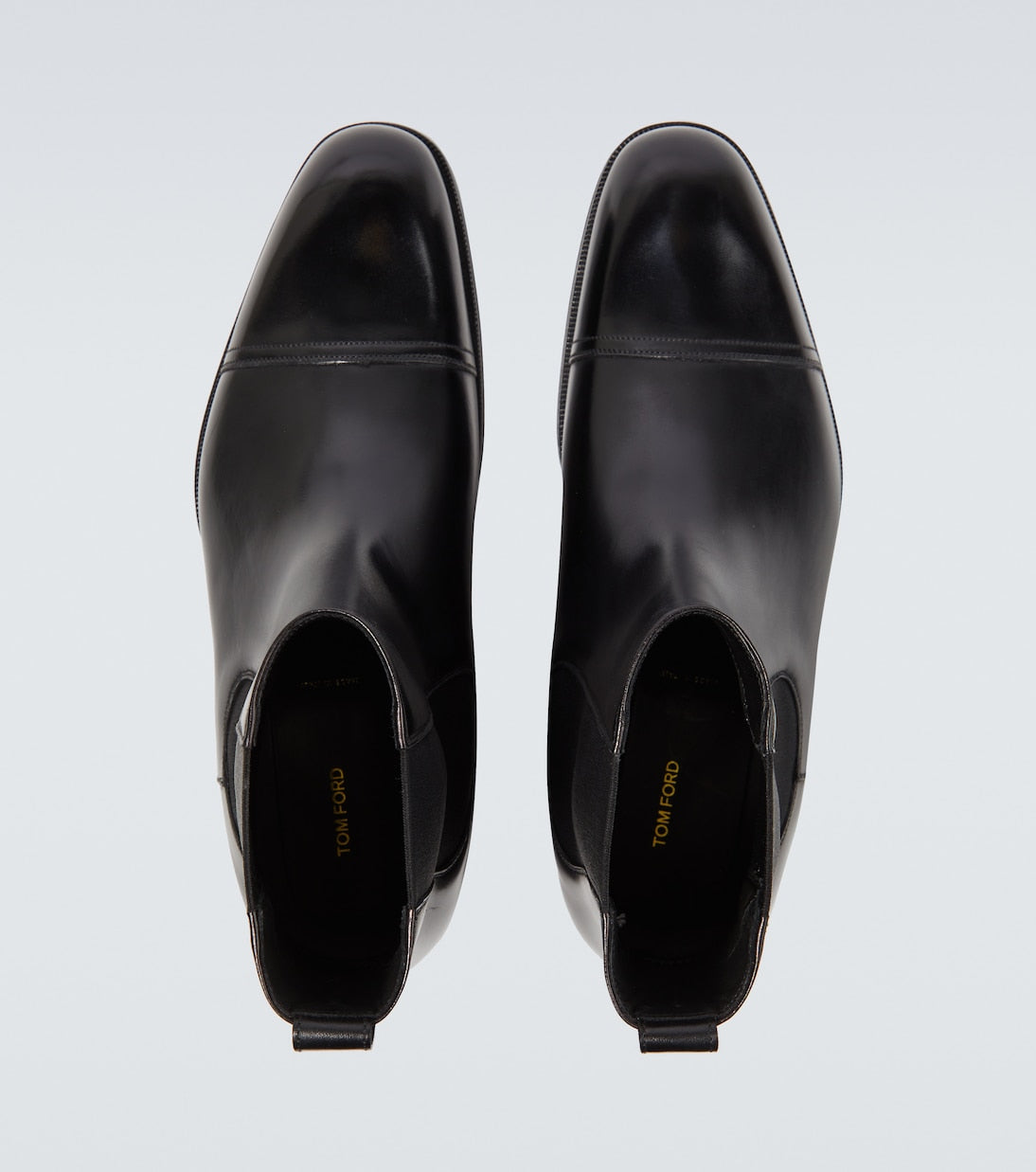 Tom Ford Edgar polished leather Chelsea boots