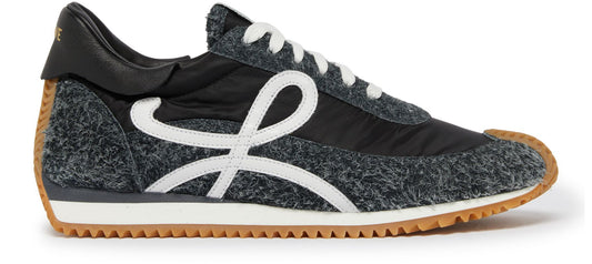 Loewe Flow Runner leather-trimmed sneakers