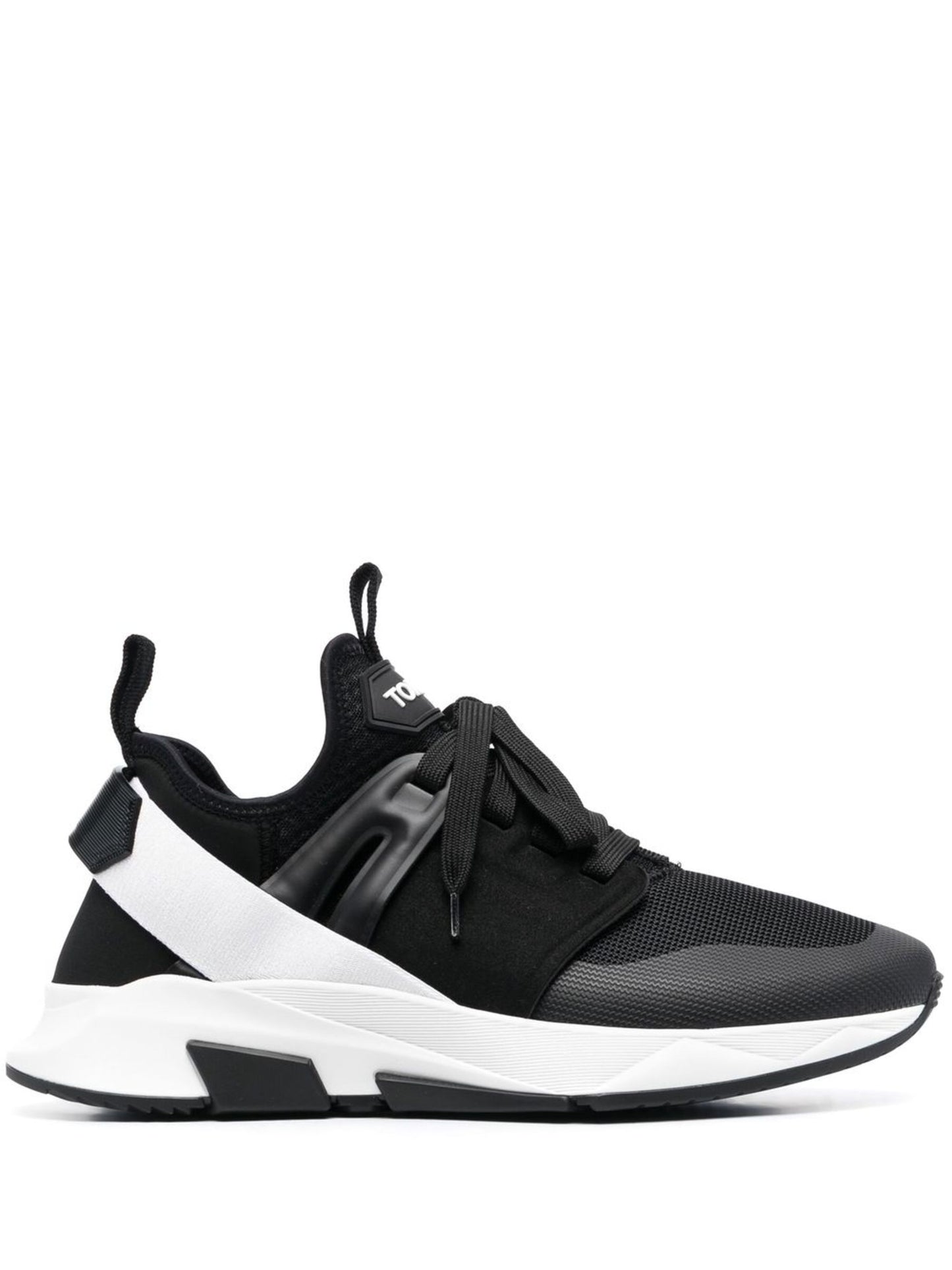 TOM FORD panelled logo-patch sneakers