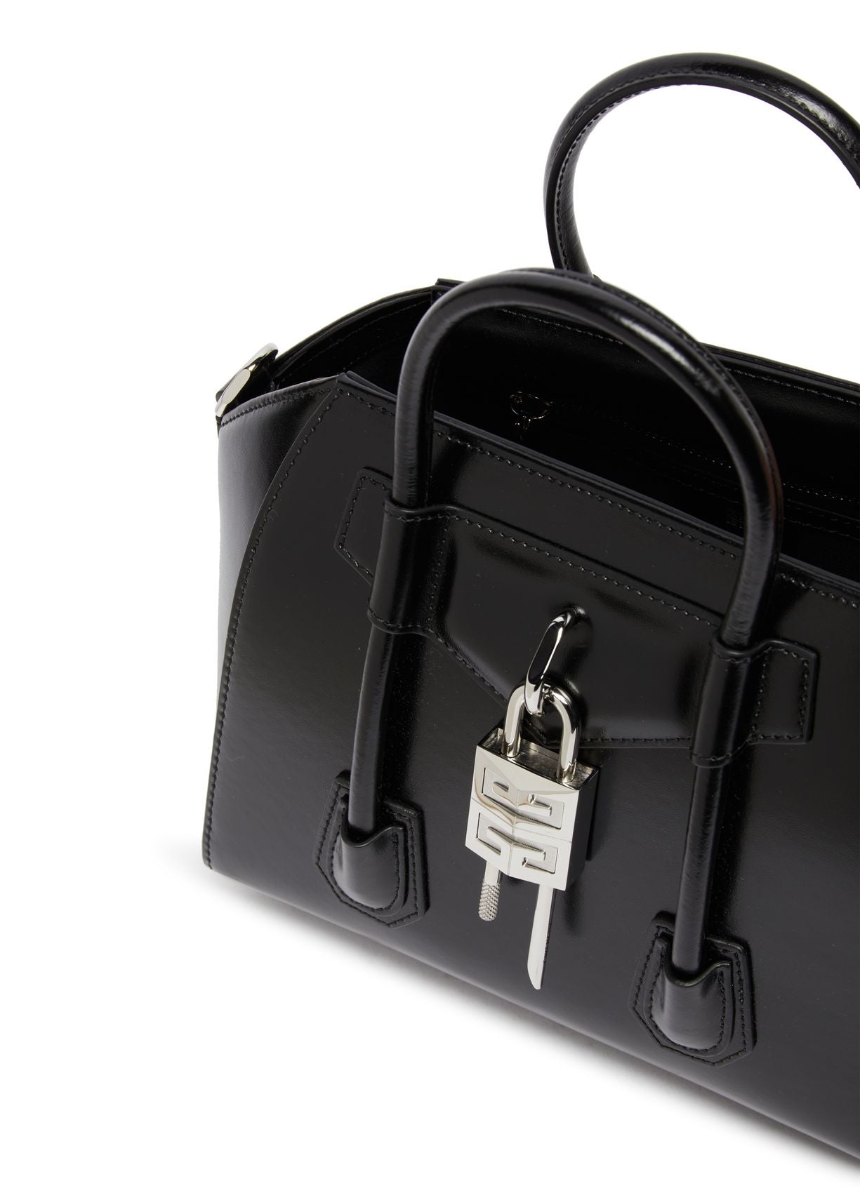 GIVENCHY Mini Antigona Lock bag in Box leather