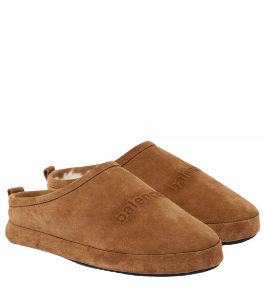 BALENCIAGA Alaska suede slippers