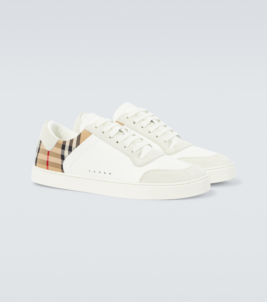 Burberry Check leather sneakers