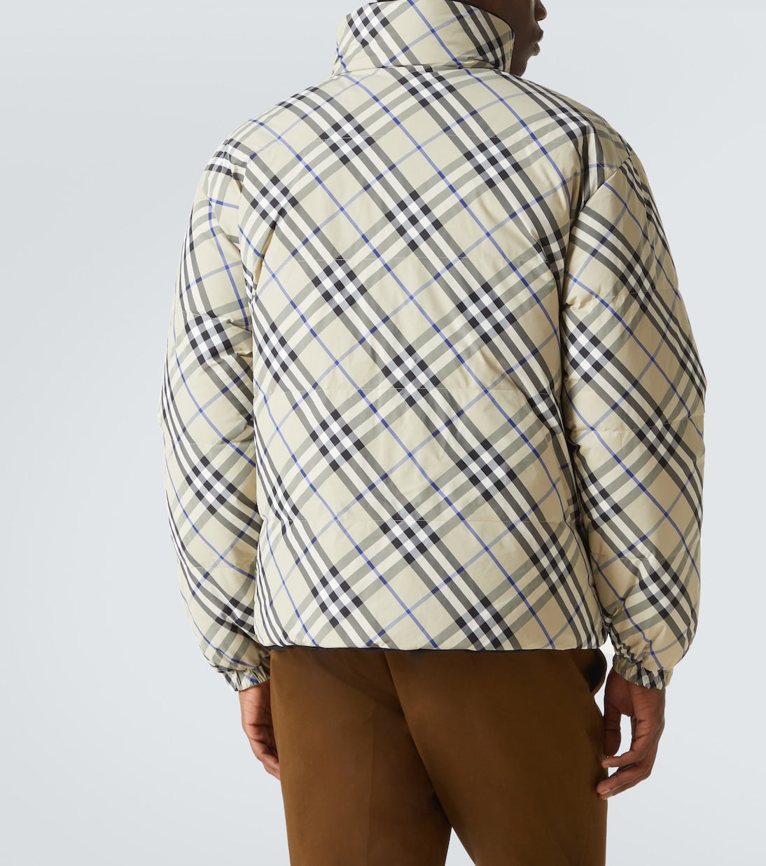 Burberry Checked quilted jacket