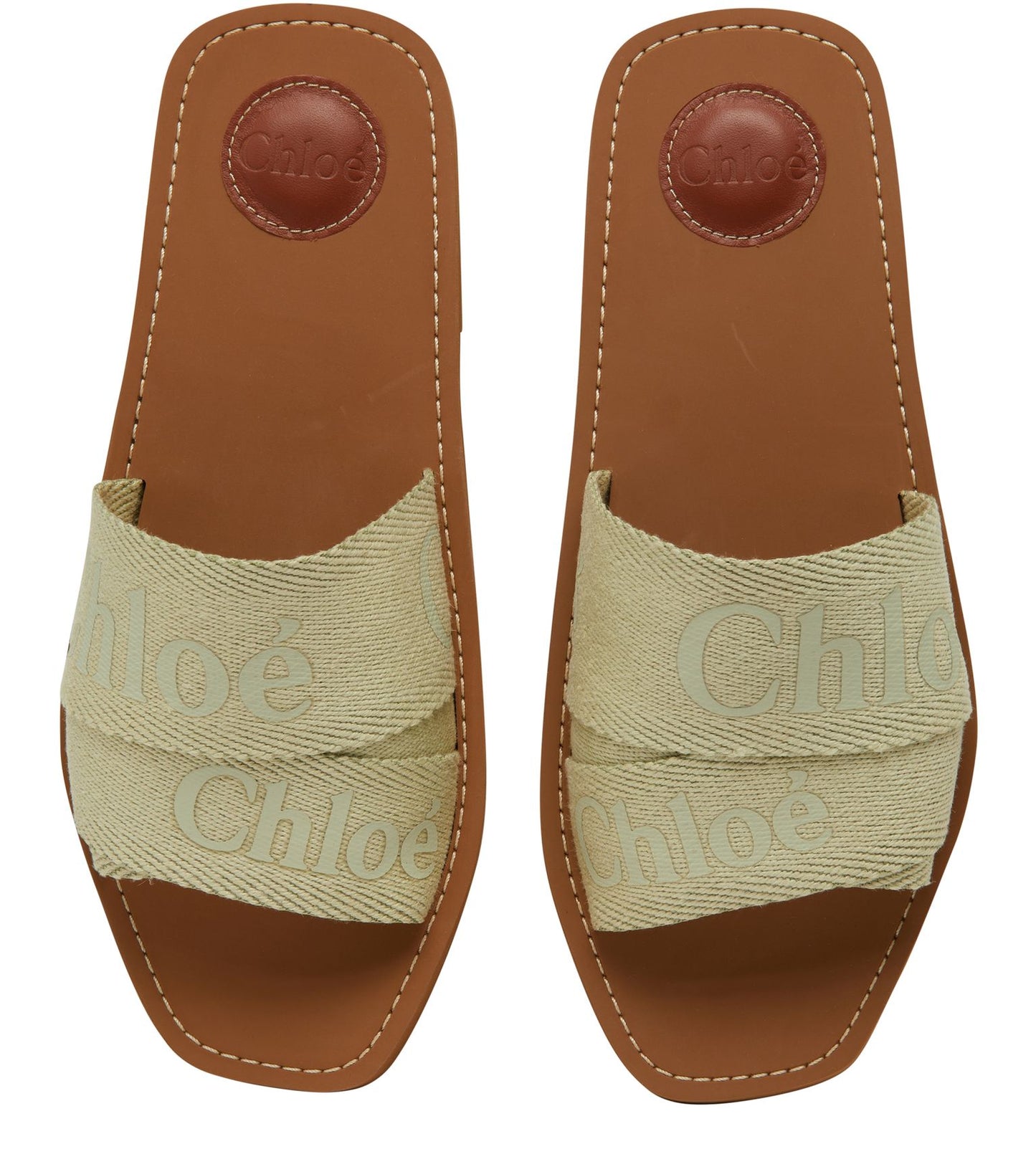 CHLOE Woody flat slides