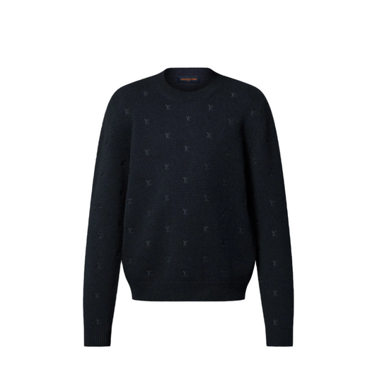 Louis Vuitton LV Blason All Over Embroidered Crewneck