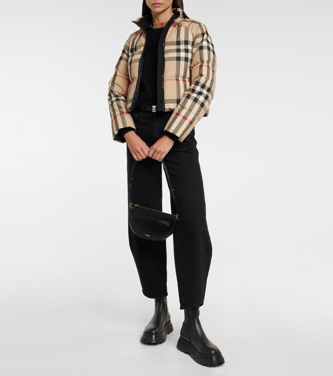 Burberry Check puffer jacket