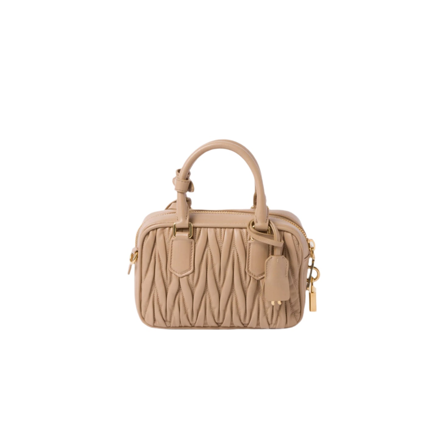 MIU MIU Quilted bag Sand Beige Arcadie Top handle