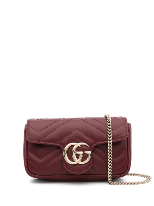 Gucci super mini GG Marmont cross body bag